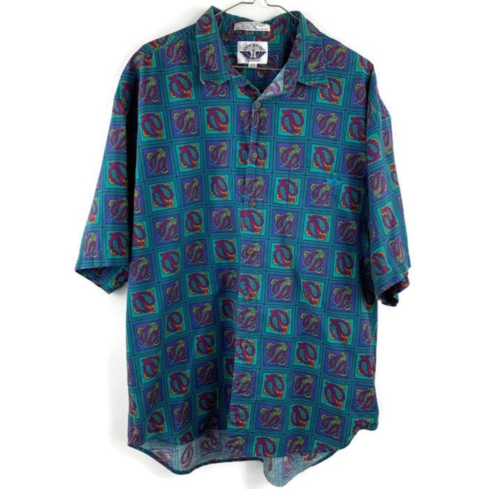 Dockers Vintage 90s Button Down Short Sleeve Shirt